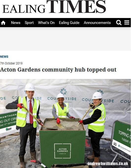 Topping Out Ceremony - Building Site Photography London