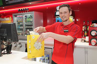 In cinema food and drinks service front of house