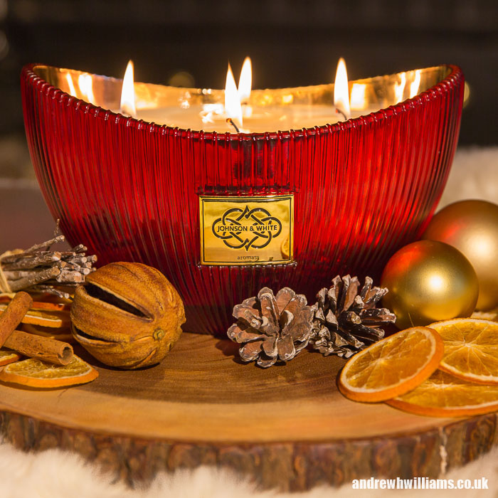 Christmas festive set on location